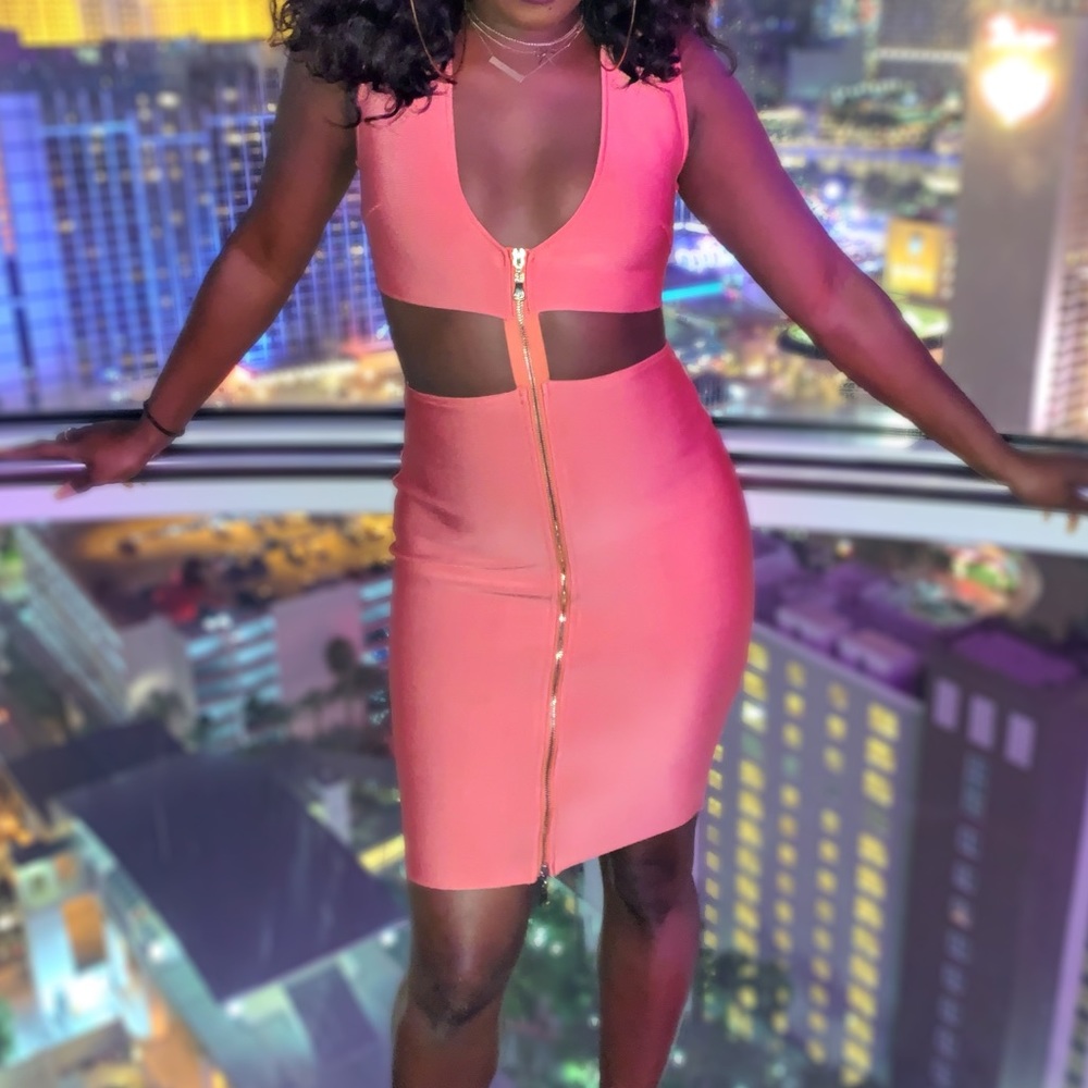 Peach Dress